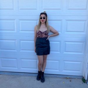 Leather skirt